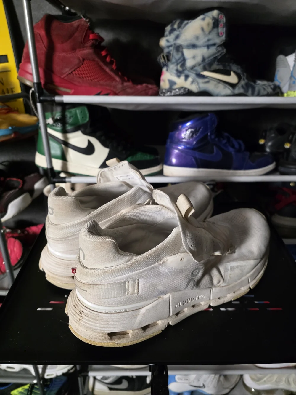🔥 On Running Men's Size 10.5 Cloudnova Athletic Shoes Off-White/Cream
